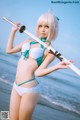 Cosplay [沖田凜花Rinka] 沖田総司 水着ver. (Fate Grand Order) P10 No.f8dfbc