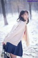 Coser@周叽是可爱兔兔 Vol.028: 雪景JK (15 photos)